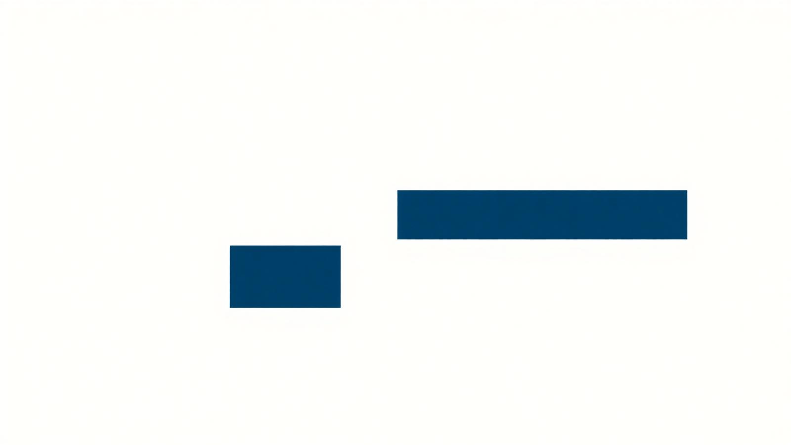 Two navy bars representing lean mass composition change